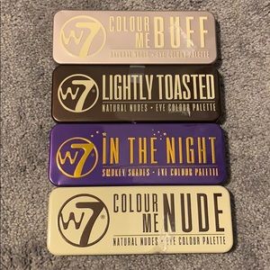 W7 Eyeshadow Palettes Makeup Bundle New